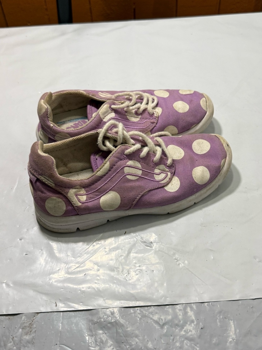 Vans Iso 1.5 'Dots African Violet' sneakers girls size 13.5C